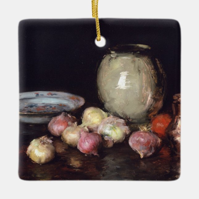 Ornamento De Cerâmica Apenas cebolas (Frente)