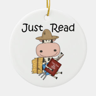 Ornamento De Cerâmica Apenas Leia
