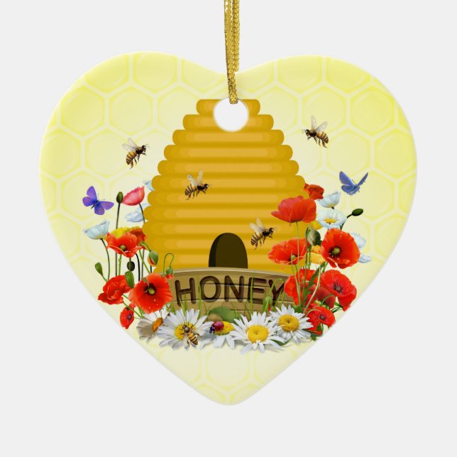 Ornamento De Cerâmica Apicultura (Frente)