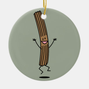 Ornamento De Cerâmica Aplausos que saltam Churro