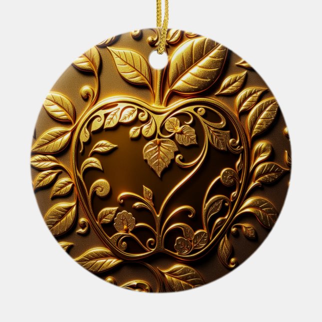 Ornamento De Cerâmica Aplle (Frente)