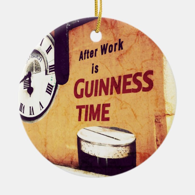 Ornamento De Cerâmica Após o trabalho (Frente)