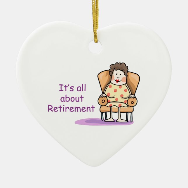 Ornamento De Cerâmica Aposentação (Frente)