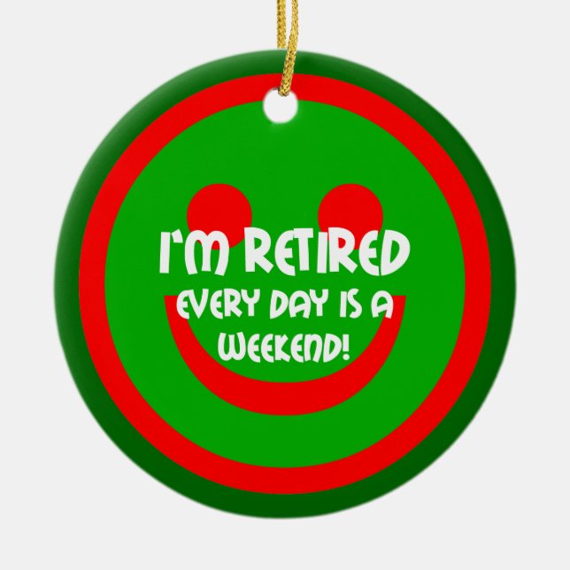 Ornamento De Cerâmica aposentadoria (Frente)