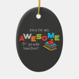 Ornamento De Cerâmica Apreciação do Dia de Professores do 5º ano