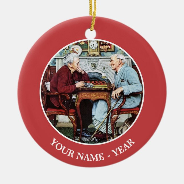 Ornamento De Cerâmica April Fool, 1943 (Frente)