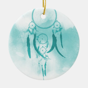 Ornamento De Cerâmica Aqua de Dreamcatcher