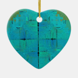 Ornamento De Cerâmica Aqua Resonance