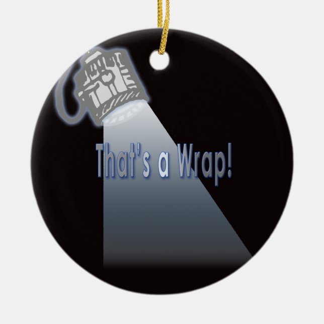 Ornamento De Cerâmica Aquele é um envoltório! (Frente)