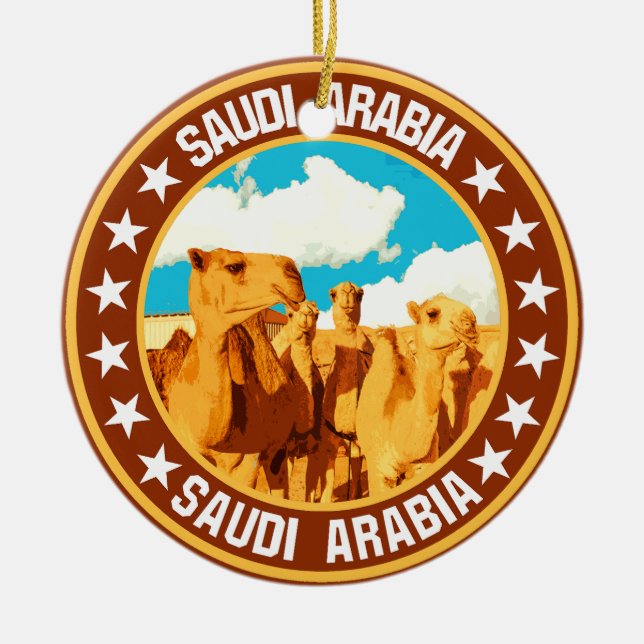 Ornamento De Cerâmica Arábia Saudita (Frente)