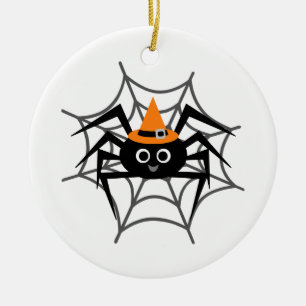 Ornamento De Cerâmica Aranha Halloween em Camisetas e presentes na Web