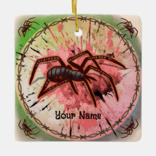 Ornamento De Cerâmica Aranha Viúva Negra