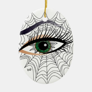 Ornamento De Cerâmica Aranhas - mulher, alfaia/