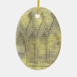 Ornamento De Cerâmica Arches Ornament