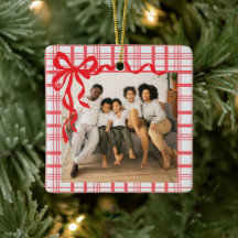 Arco Elegante e Xadrez Natal Foto Personalizada
