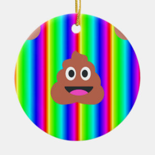 Ornamento De Cerâmica arco-íris emoji