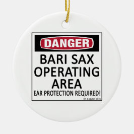 Ornamento De Cerâmica Área de Operação Bari Sax