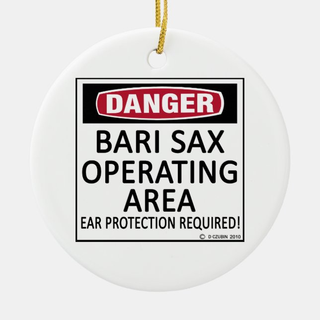 Ornamento De Cerâmica Área de Operação Bari Sax (Frente)