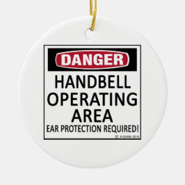 Ornamento De Cerâmica Área de operação do Handbell