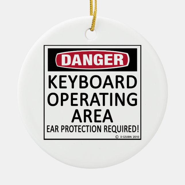 Ornamento De Cerâmica Área de operação do teclado (Frente)