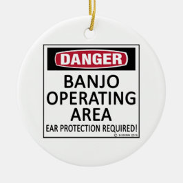 Ornamento De Cerâmica Área operacional do Banjo