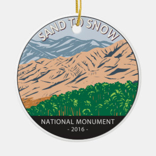 Ornamento De Cerâmica Areia ao Monumento Nacional da Neve, Califórnia Vi