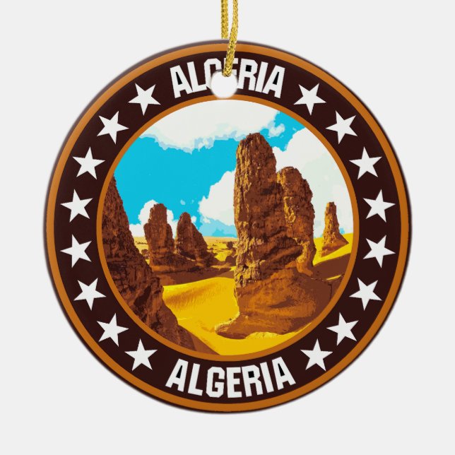 Ornamento De Cerâmica Argélia (Frente)