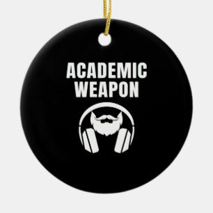 Ornamento De Cerâmica Arma Acadêmica - Meme Clássico Inspiracional Engra