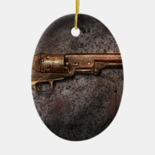 Ornamento De Cerâmica Arma - Modelo 1851 - Revólver Calibre 36