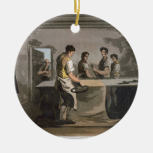 Ornamento De Cerâmica Armários de pano, "traje do engrav de Yorkshire"