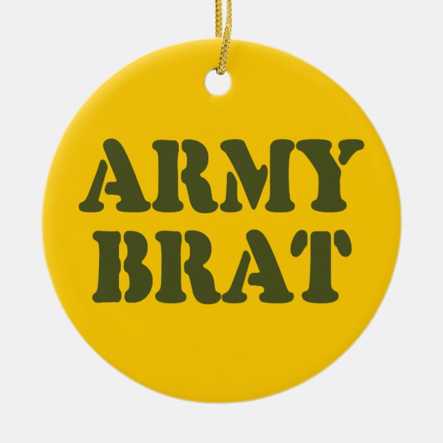 ORNAMENTO DE CERÂMICA ARMY BRAT (Frente)