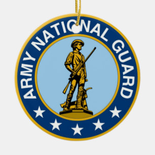 Ornamento De Cerâmica Army_National_Guard_logo