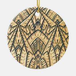 Ornamento De Cerâmica Arquiteto de Geo do art deco