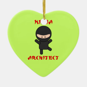 Ornamento De Cerâmica Arquiteto de Ninja