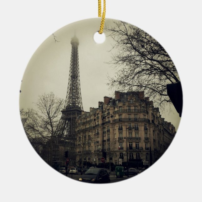 Ornamento De Cerâmica Arquitetura Eiffel Tower Paris (Frente)