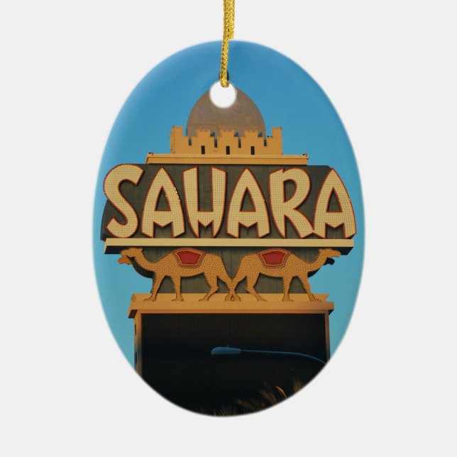 Ornamento De Cerâmica Arquitetura Landmark do Sahara de Las Vegas (Frente)