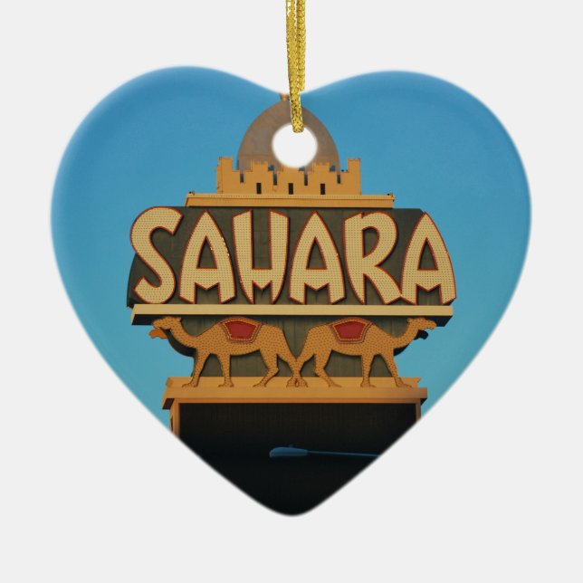 Ornamento De Cerâmica Arquitetura Landmark do Sahara de Las Vegas (Frente)