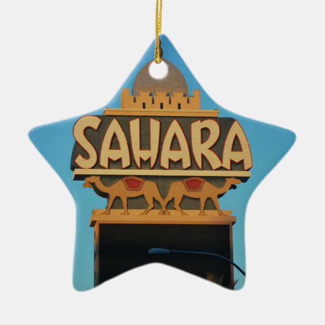 Ornamento De Cerâmica Arquitetura Landmark do Sahara de Las Vegas (Frente)