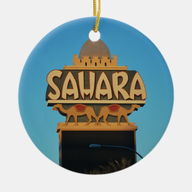 Ornamento De Cerâmica Arquitetura Landmark do Sahara de Las Vegas (Frente)