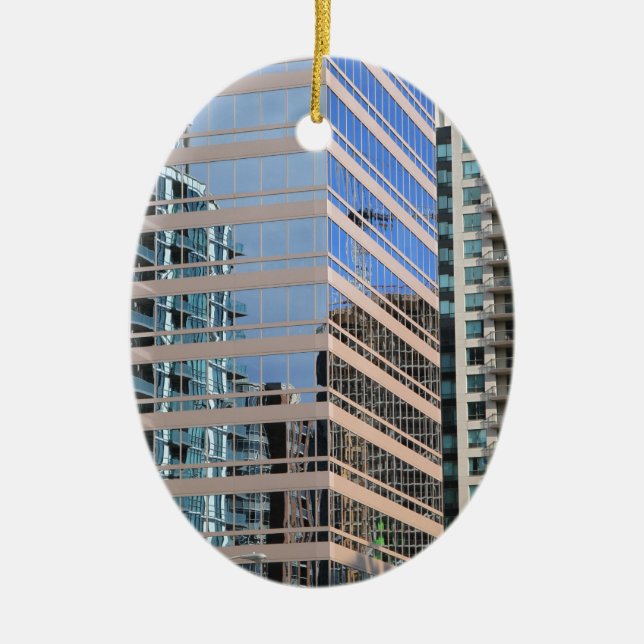 Ornamento De Cerâmica Arquitetura moderna da cidade (Frente)