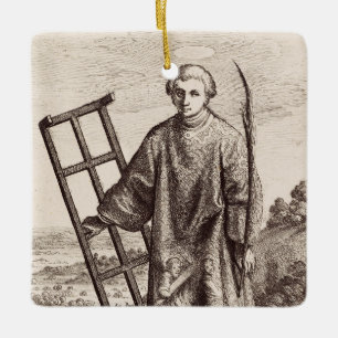 Ornamento De Cerâmica Arquivo do santo do cliente do cliente do santo La