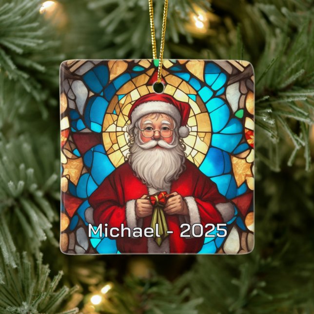 Ornamento De Cerâmica Art Nouveau Santa Ceramic Gift (Árvore)