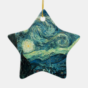 Ornamento De Cerâmica ART - Starry Night - SRF