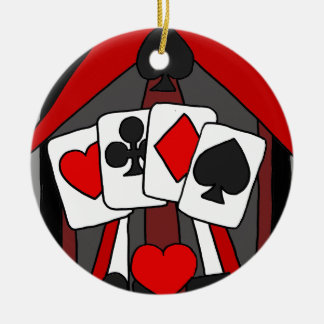 Ornamento De Cerâmica Arte abstracta artística dos cartões de jogo do