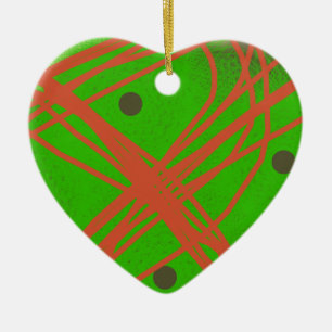 Ornamento De Cerâmica arte abstrata verde