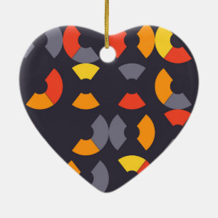 Ornamento De Cerâmica Arte circular colorida, legal, na moda, moderna,