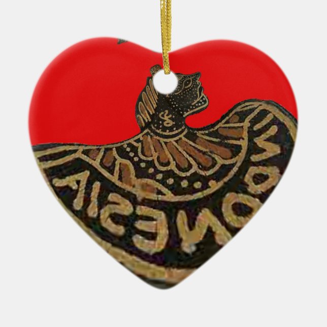 Ornamento De Cerâmica Arte Cultural De Fantoche Sombra Indonésia (Frente)