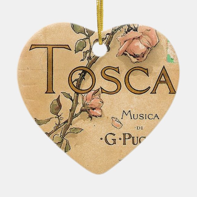 Ornamento De Cerâmica arte da ópera (Frente)