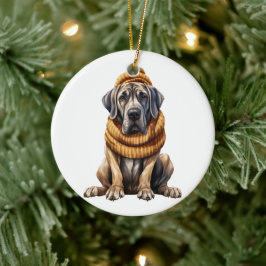 Ornamento De Cerâmica Arte de Cachorro Personalizada