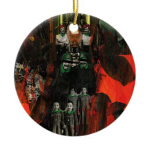 Arte de Colagem Surrealista Gira-Fogo da Chama Ete